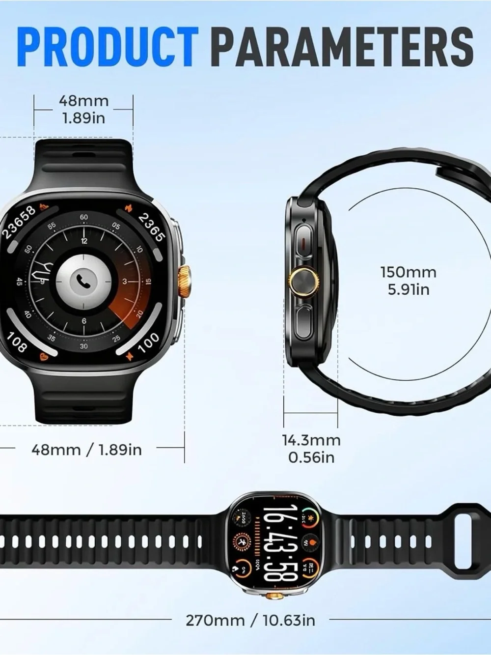 Smartwatch - Black -